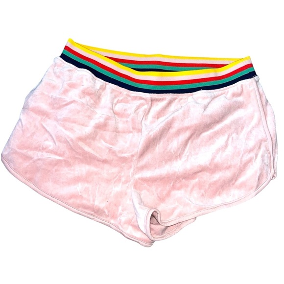 Pink Wild Fable Women Stretch Velvet Dolphin Shorts New Size L - Picture 1 of 2